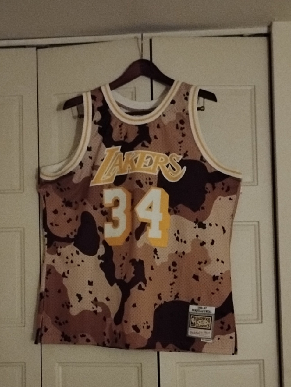 Mitchell & Ness Desert Camo Hardwood Classics Jersey - Brown/Tan/Black